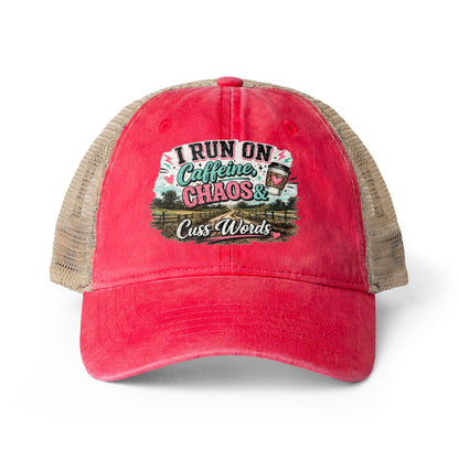 Women's Washed Mesh-Back Cap