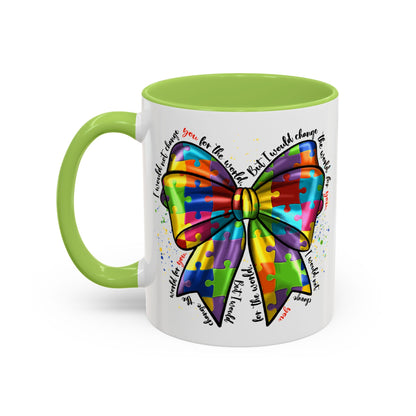 Autism Awareness Puzzle Ribbon Coffee Mug (11/15oz)