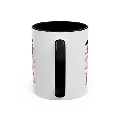 Halloween Pink Pumpkin Coffee Mug — Cute Ghosts & Bow Accent Mug (11/15oz)