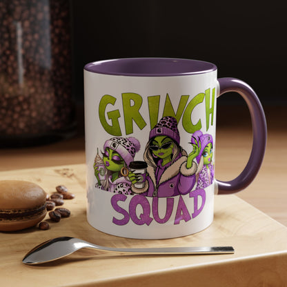 Grinch Squad Coffee Mug — Funny Holiday Green Girl 11/15oz Accent Mug