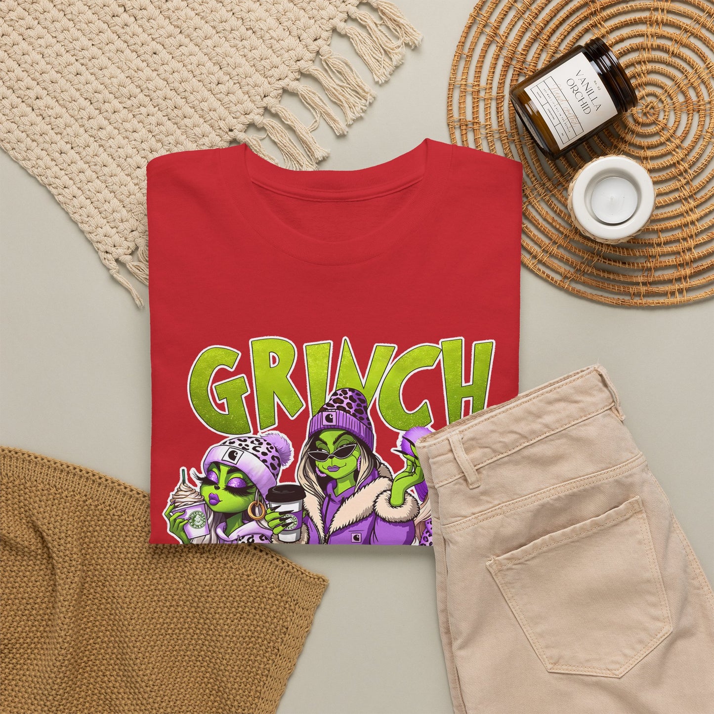 Grinch Squad Tee — Funny Christmas Crew Holiday T-Shirt