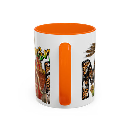 Barn MOM Coffee Mug — Leopard Print Farmhouse Accent Mug (11/15 oz)