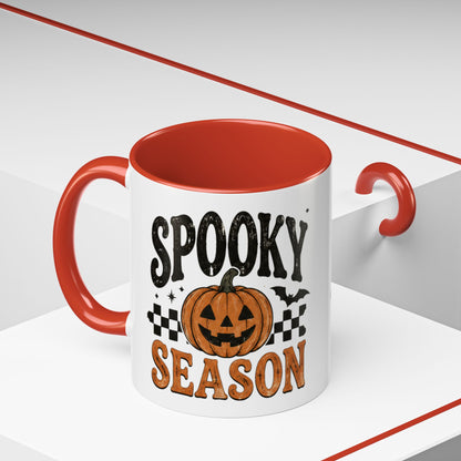 Spooky Season Coffee Mug — Halloween Pumpkin Accent Mug (11/15oz)