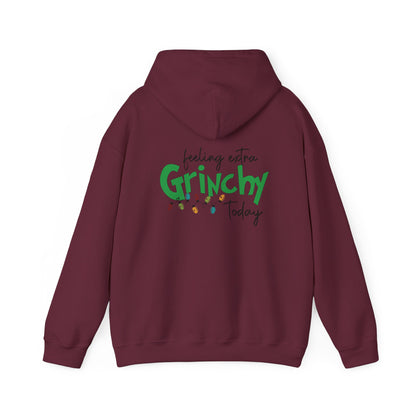 Feeling Extra Grinchy Hoodie — Funny Christmas Holiday Sweatshirt