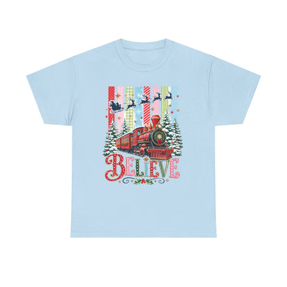 Believe Christmas Train T-Shirt