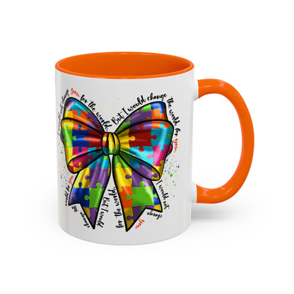Autism Awareness Puzzle Ribbon Coffee Mug (11/15oz)