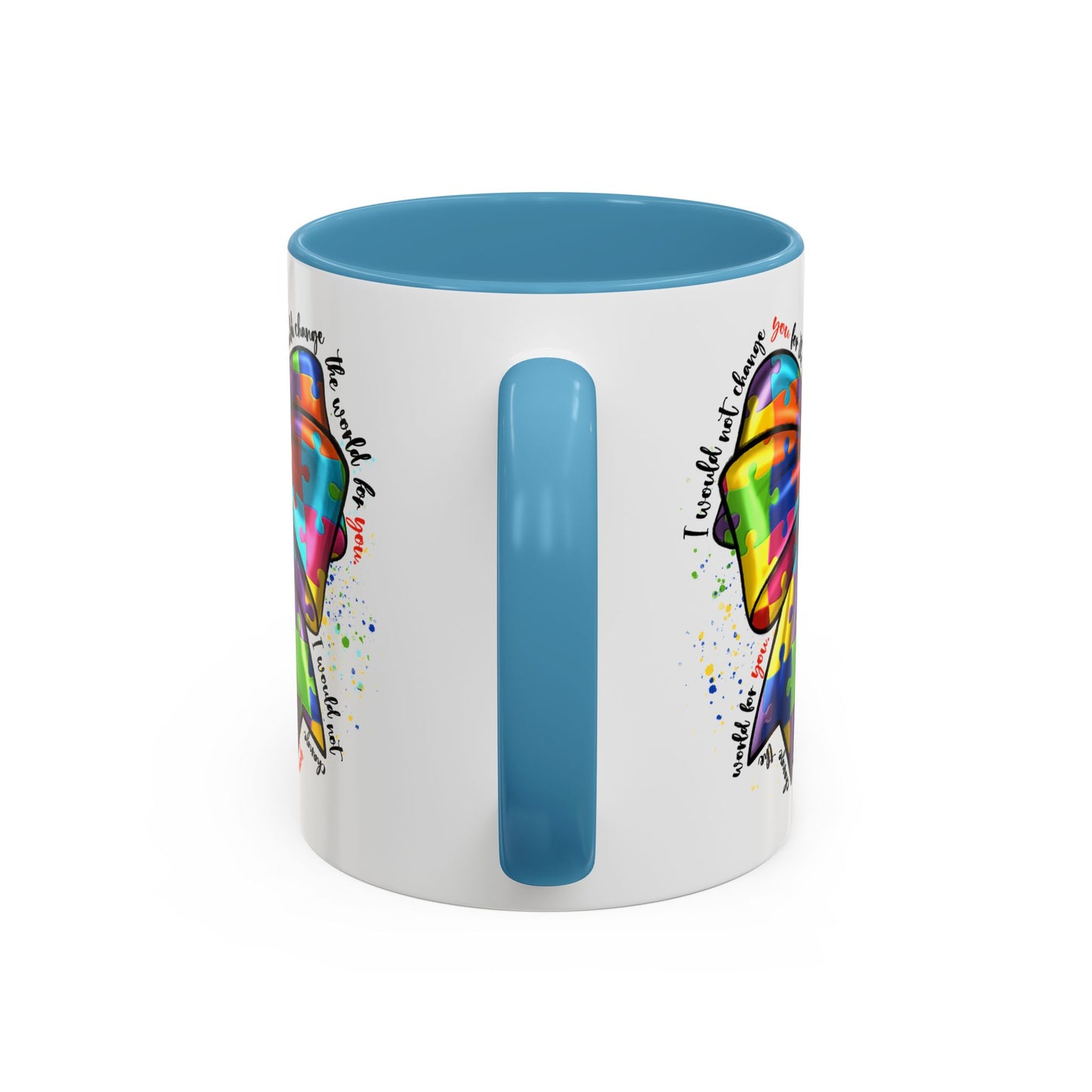 Autism Awareness Puzzle Ribbon Coffee Mug (11/15oz)