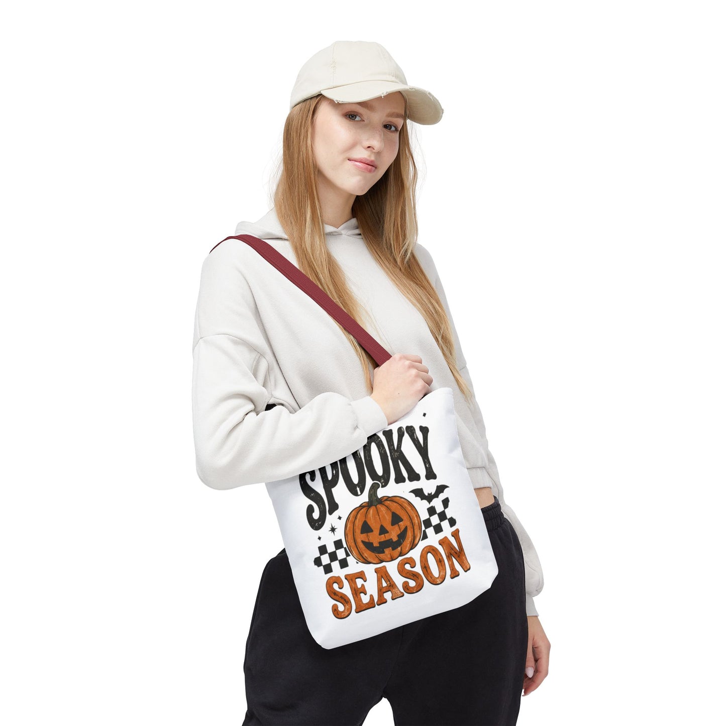 Spooky Season Pumpkin Tote Bag — Halloween Trick-or-Treat Shopper