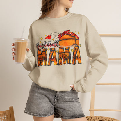 Basketball Mama Sweatshirt — Women's Basketball Mom Crewneck