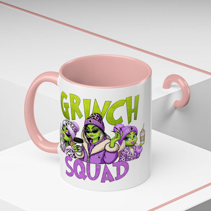 Grinch Squad Coffee Mug — Funny Holiday Green Girl 11/15oz Accent Mug