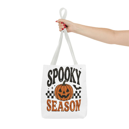 Spooky Season Pumpkin Tote Bag — Halloween Trick-or-Treat Shopper