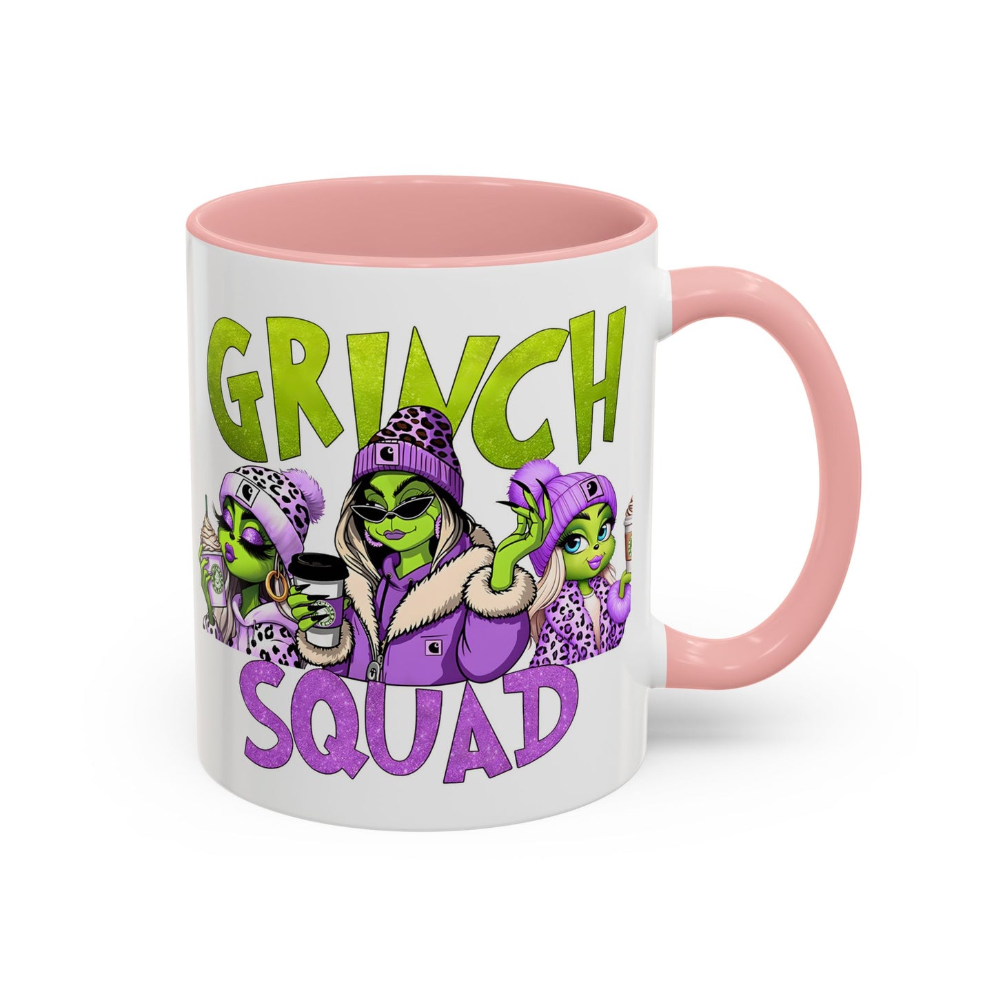 Grinch Squad Coffee Mug — Funny Holiday Green Girl 11/15oz Accent Mug