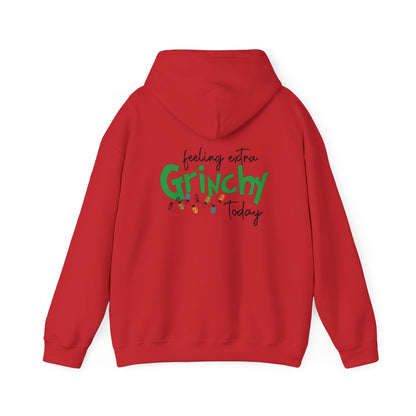 Feeling Extra Grinchy Hoodie — Funny Christmas Holiday Sweatshirt