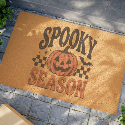 Spooky Season Pumpkin Doormat — Halloween Welcome Mat