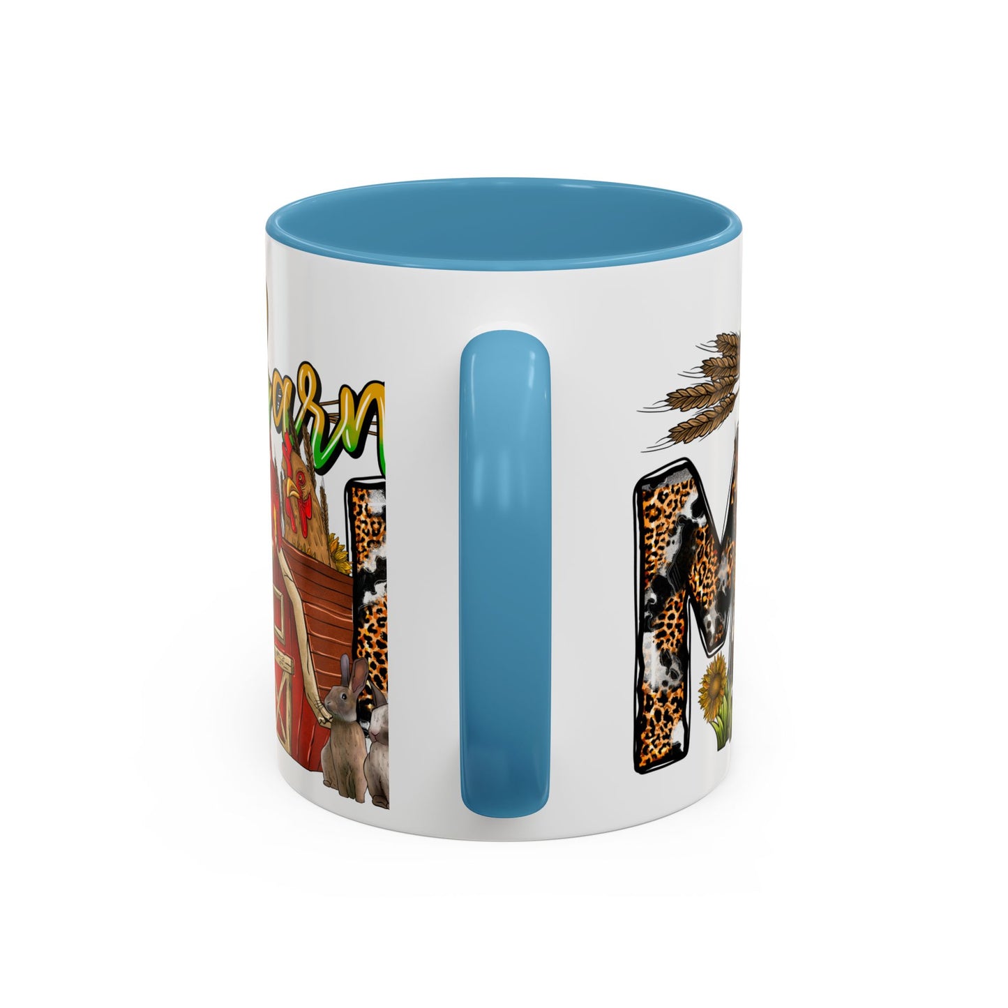Barn MOM Coffee Mug — Leopard Print Farmhouse Accent Mug (11/15 oz)