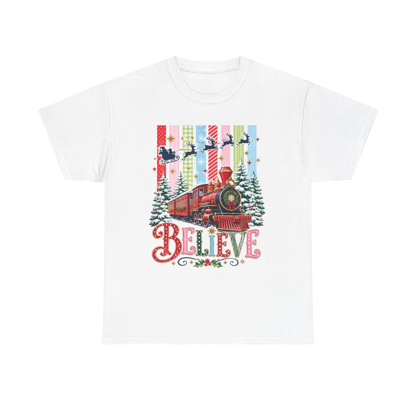 Believe Christmas Train T-Shirt