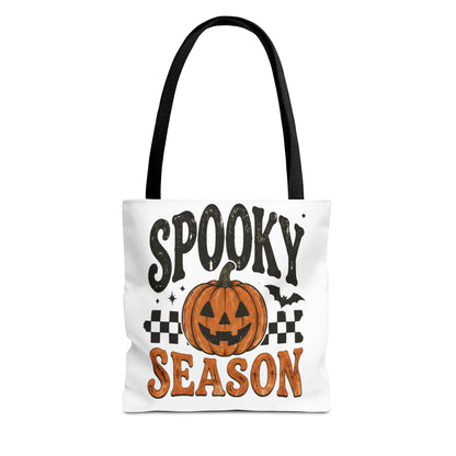 Spooky Season Pumpkin Tote Bag — Halloween Trick-or-Treat Shopper