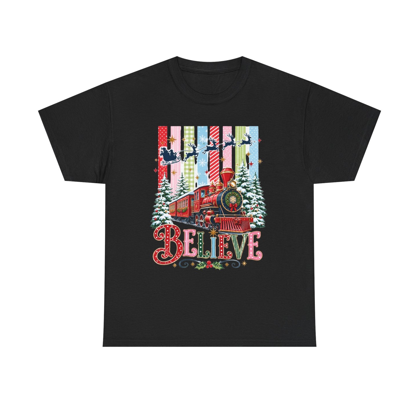 Believe Christmas Train T-Shirt