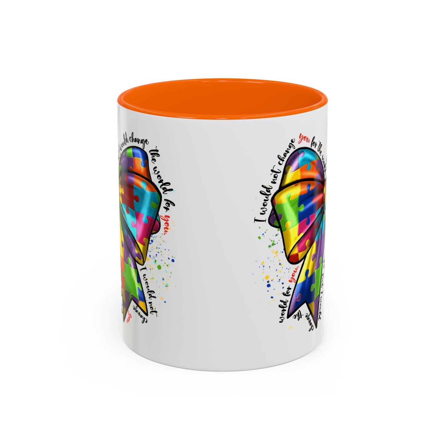 Autism Awareness Puzzle Ribbon Coffee Mug (11/15oz)