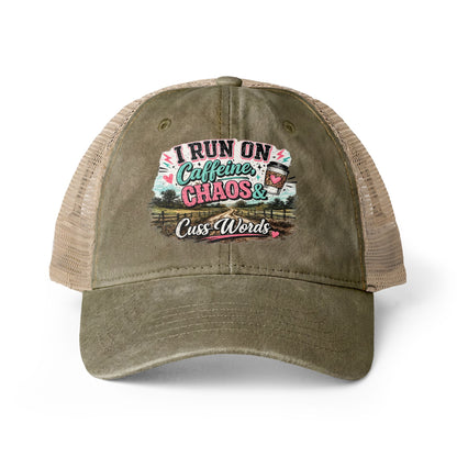 Women's Washed Mesh-Back Cap
