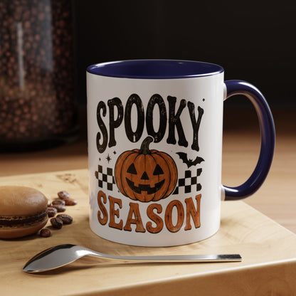 Spooky Season Coffee Mug — Halloween Pumpkin Accent Mug (11/15oz)