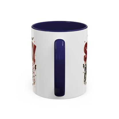 Spooky Mama Accent Coffee Mug — Halloween Ghost Pumpkin 11/15oz