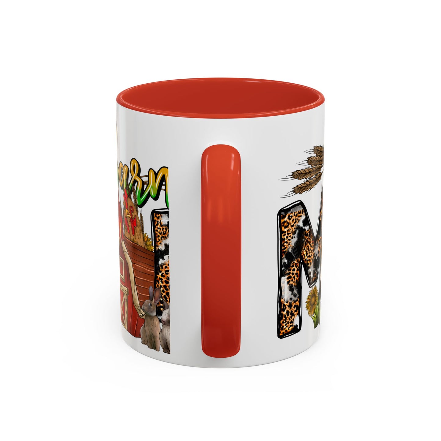 Barn MOM Coffee Mug — Leopard Print Farmhouse Accent Mug (11/15 oz)