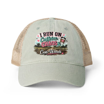 Women's Washed Mesh-Back Cap