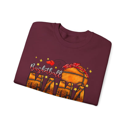 Basketball Mama Sweatshirt — Women's Basketball Mom Crewneck
