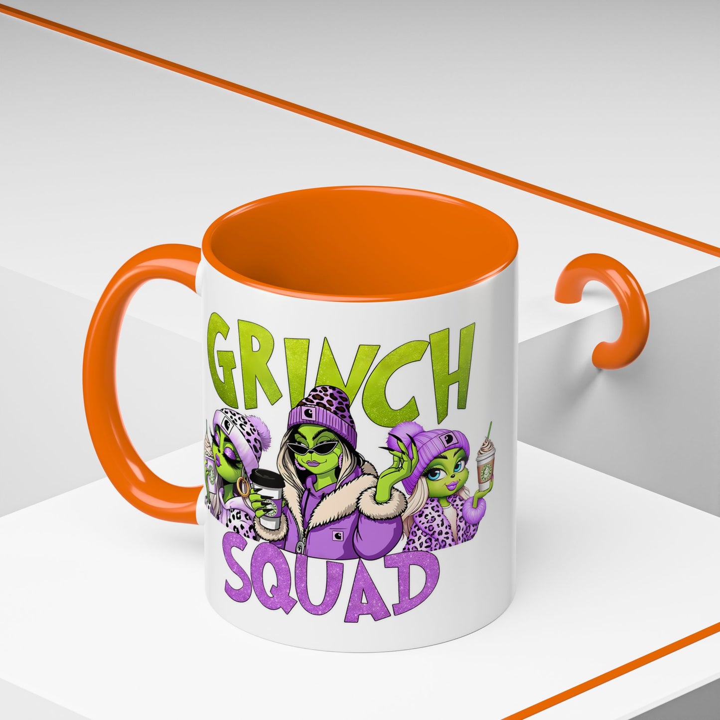 Grinch Squad Coffee Mug — Funny Holiday Green Girl 11/15oz Accent Mug