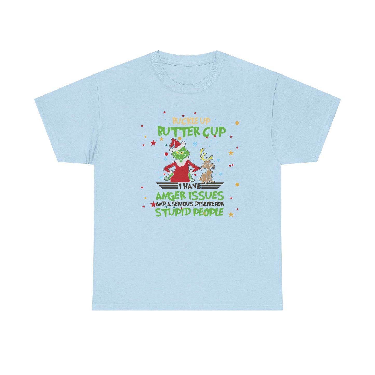 Grinch Christmas Tee — "I Have Anger Issues" Funny Holiday Shirt