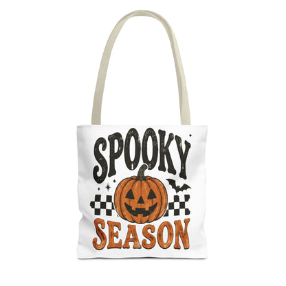 Spooky Season Pumpkin Tote Bag — Halloween Trick-or-Treat Shopper
