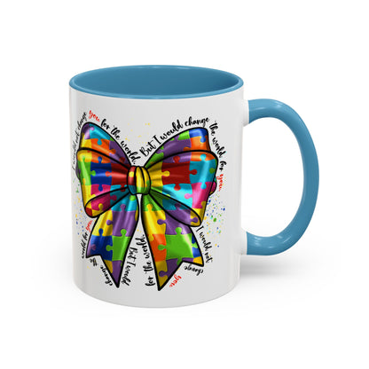 Autism Awareness Puzzle Ribbon Coffee Mug (11/15oz)