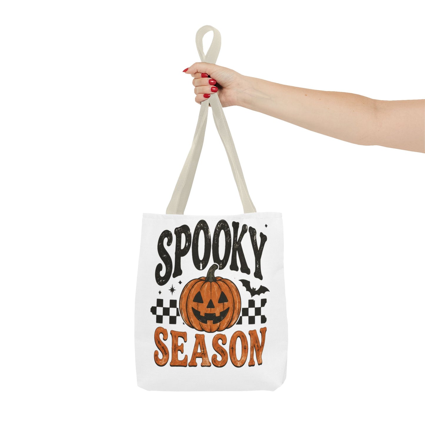 Spooky Season Pumpkin Tote Bag — Halloween Trick-or-Treat Shopper