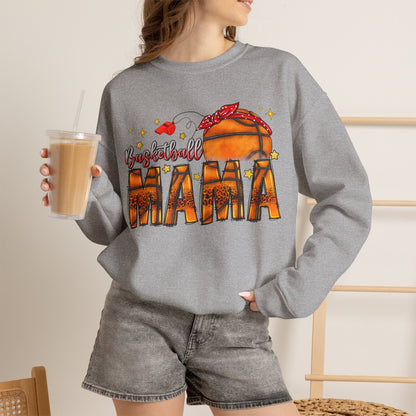 Basketball Mama Sweatshirt — Women's Basketball Mom Crewneck