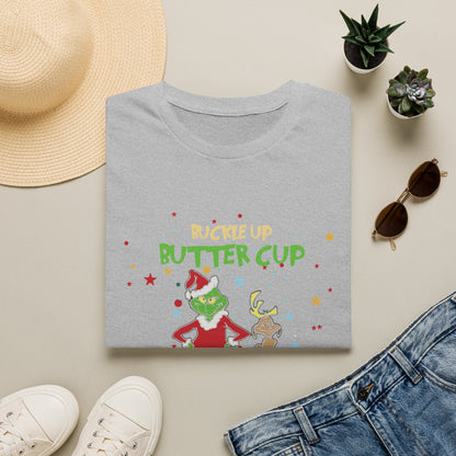Buckle Up Buttercup T-Shirt — Funny Grinch Holiday Tee (I Have Anger Issues)