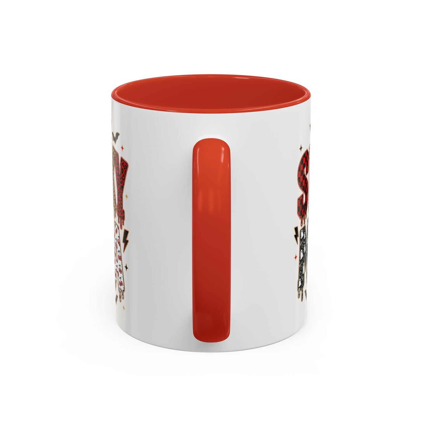 Spooky Mama Accent Coffee Mug — Halloween Ghost Pumpkin 11/15oz