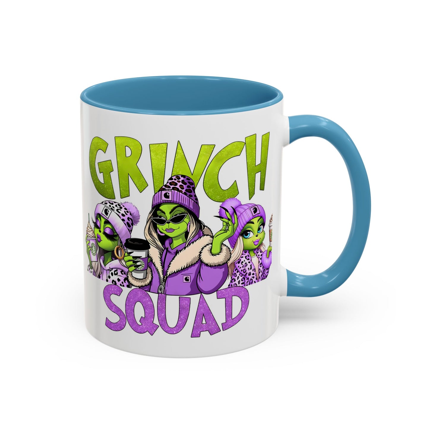 Grinch Squad Coffee Mug — Funny Holiday Green Girl 11/15oz Accent Mug