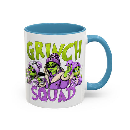 Grinch Squad Coffee Mug — Funny Holiday Green Girl 11/15oz Accent Mug