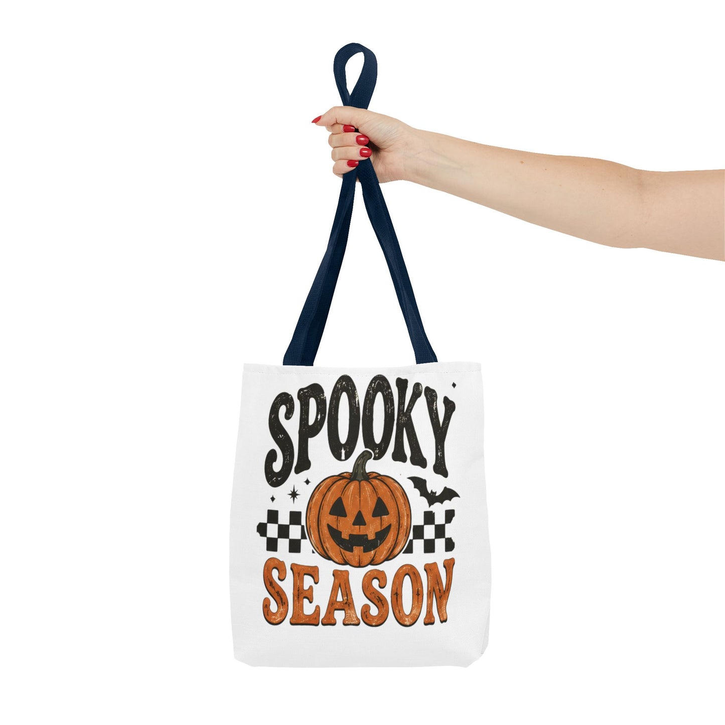 Spooky Season Pumpkin Tote Bag — Halloween Trick-or-Treat Shopper