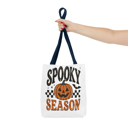 Spooky Season Pumpkin Tote Bag — Halloween Trick-or-Treat Shopper