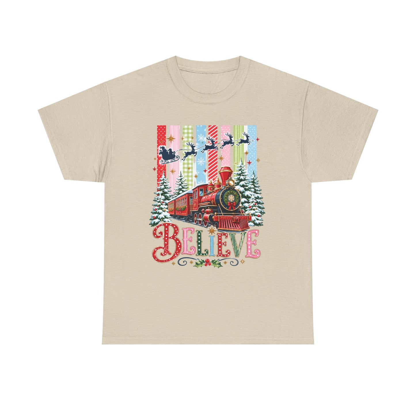 Believe Christmas Train T-Shirt
