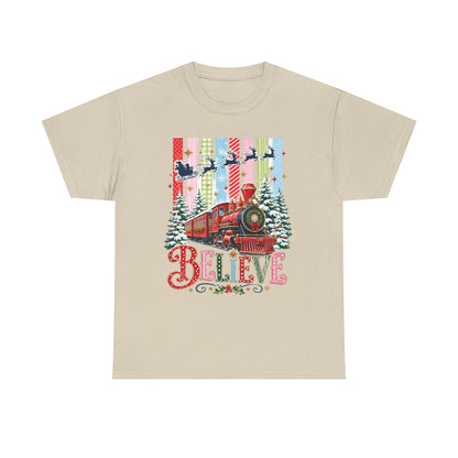 Believe Christmas Train T-Shirt