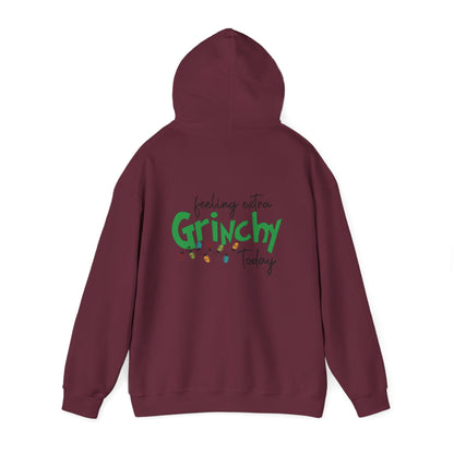 Feeling Extra Grinchy Hoodie — Funny Christmas Holiday Sweatshirt