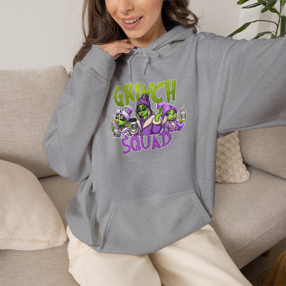 Grinch Squad Hoodie — Funny Holiday Christmas Sweatshirt