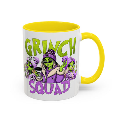 Grinch Squad Coffee Mug — Funny Holiday Green Girl 11/15oz Accent Mug