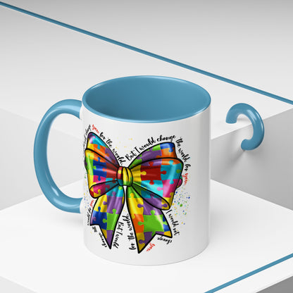 Autism Awareness Puzzle Ribbon Coffee Mug (11/15oz)