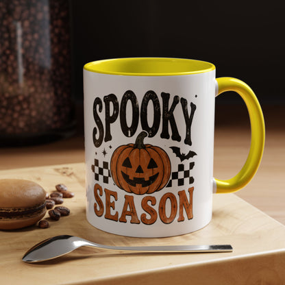 Spooky Season Coffee Mug — Halloween Pumpkin Accent Mug (11/15oz)