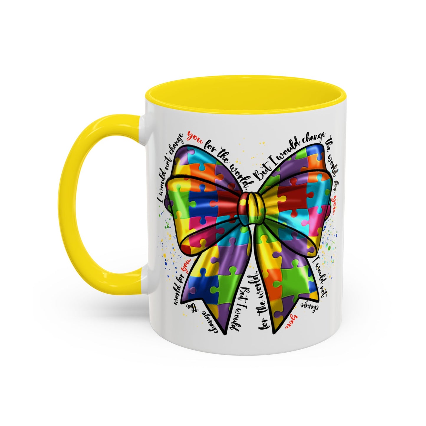 Autism Awareness Puzzle Ribbon Coffee Mug (11/15oz)