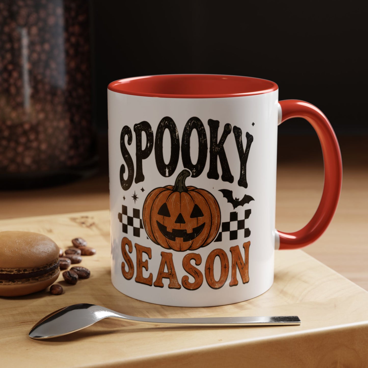 Spooky Season Coffee Mug — Halloween Pumpkin Accent Mug (11/15oz)